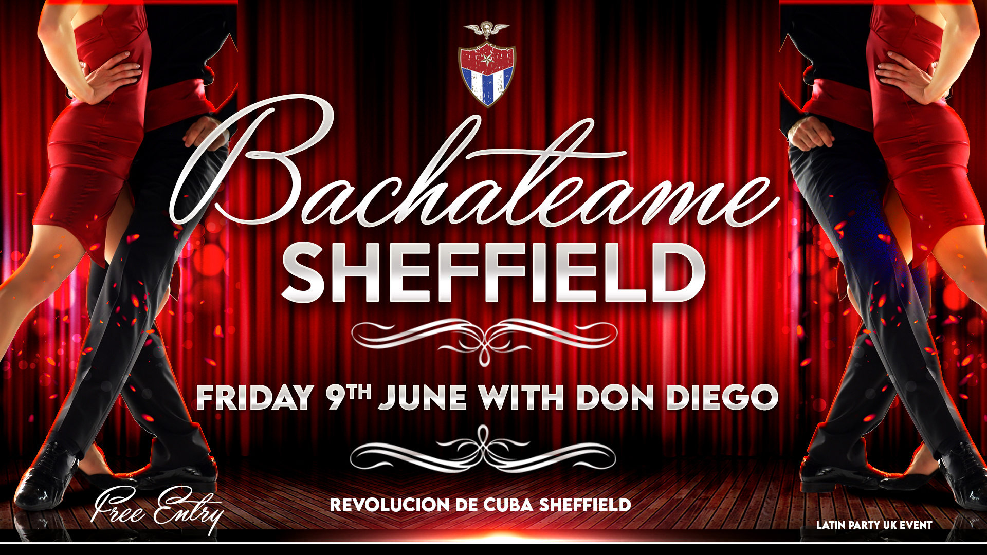 Bachateame Sheffield – Free Entry Event with Don Diego – Friday 9th June | Revolucion De Cuba