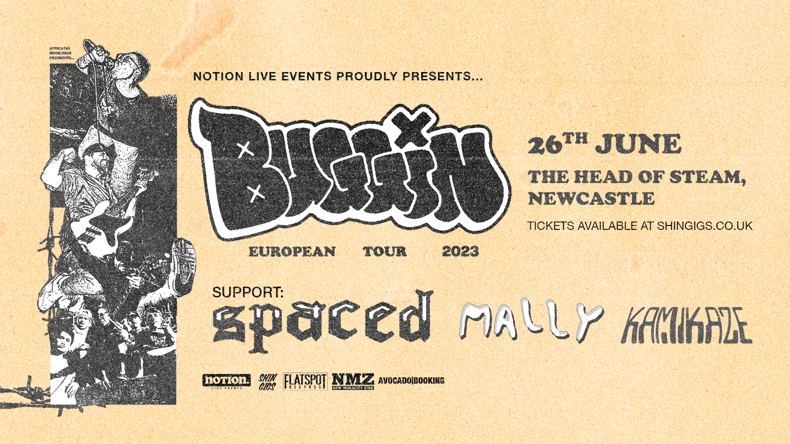 Buggin + Spaced, Mally & Kamikaze