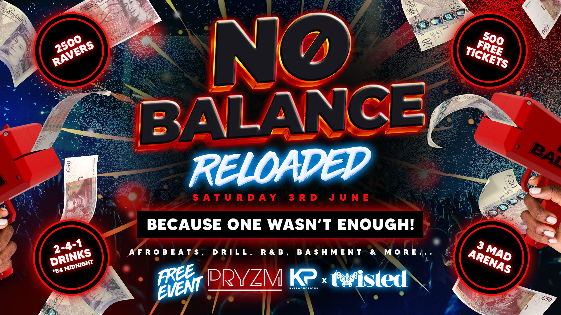 NO BALANCE RELOADED | Twisted x K Productions | FREE PARTY