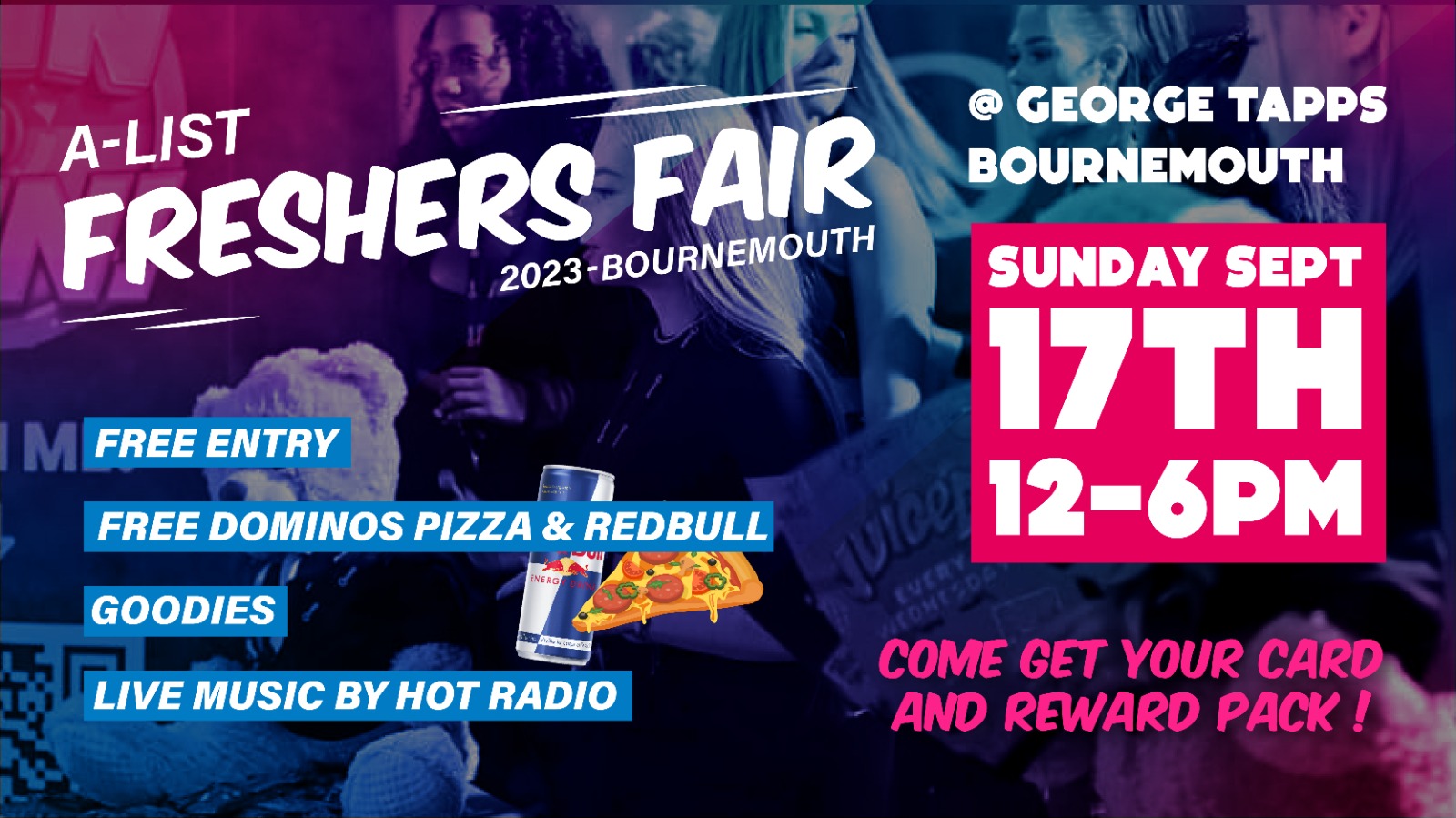 The AList Bournemouth Freshers Fair 2023 With Hot Radio at The