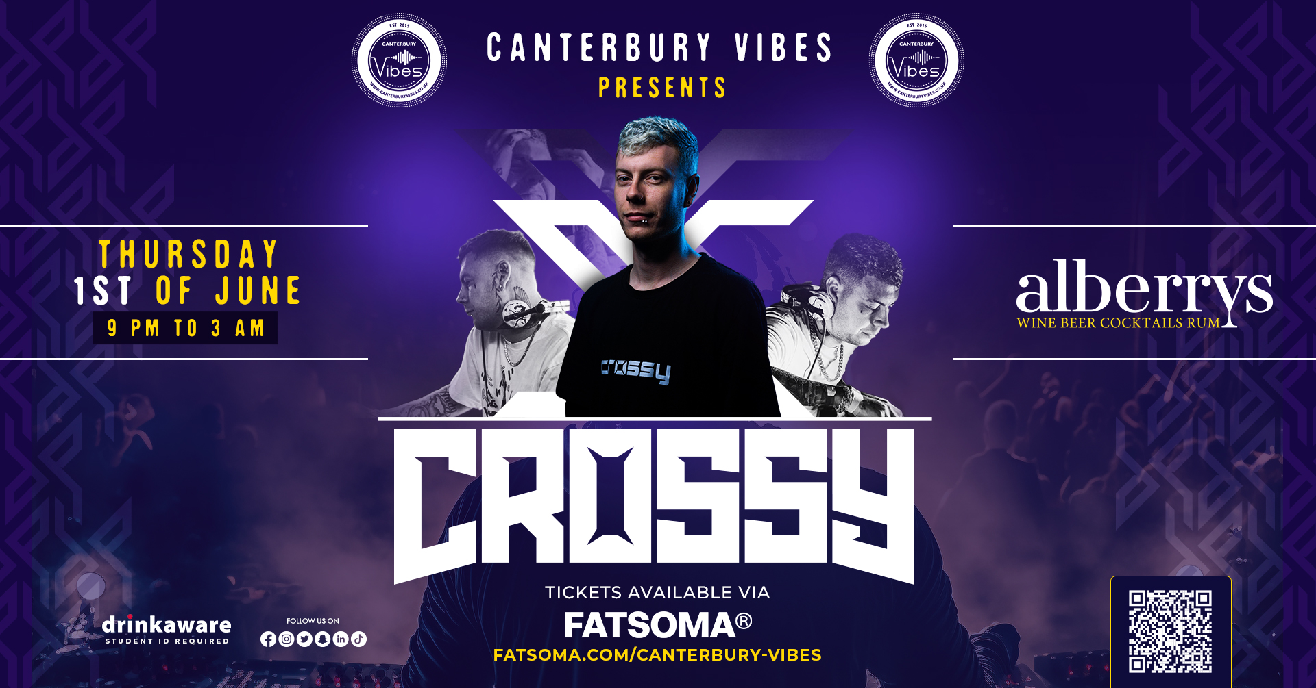 CROSSY Live DJ set @ Alberrys Canterbury