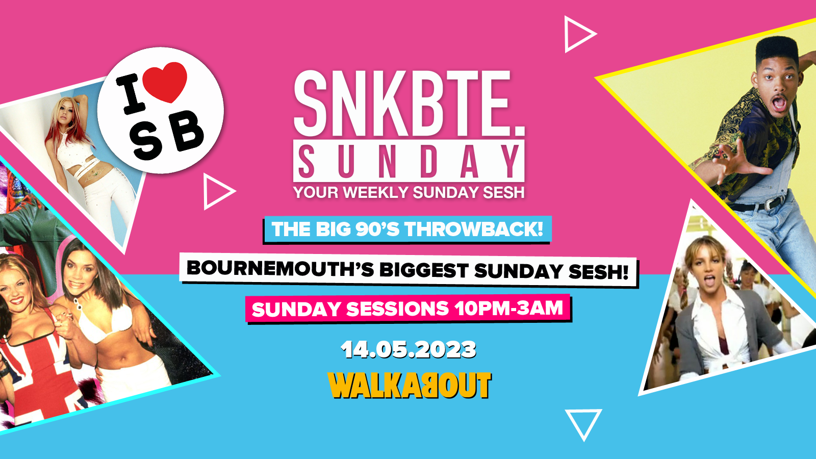 Snakebite Sundays @Walkabout // The BIG 90’s Throwback!