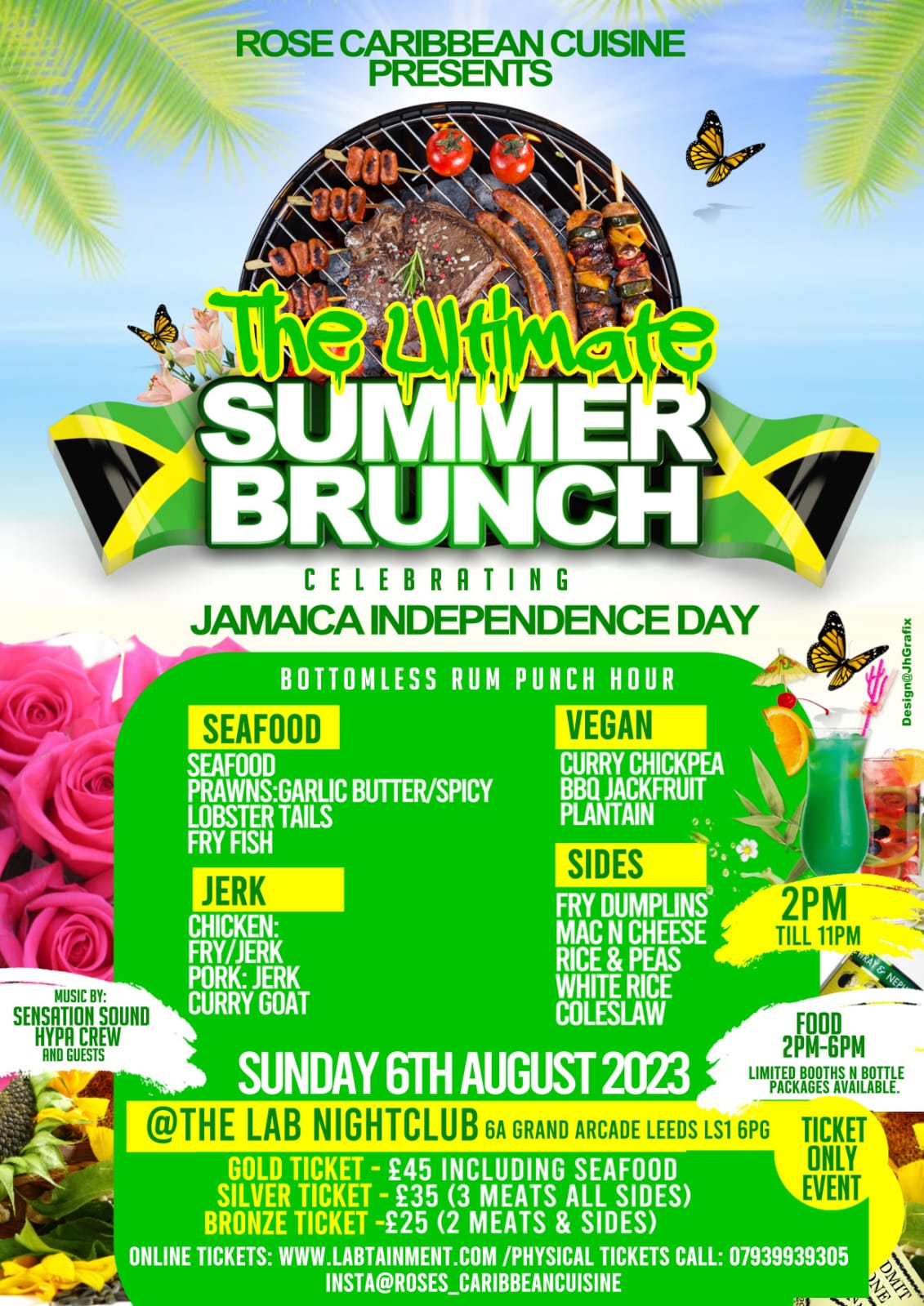 The Ultimate Summer Brunch - Jamaican Independence at Canal Club, Leeds ...