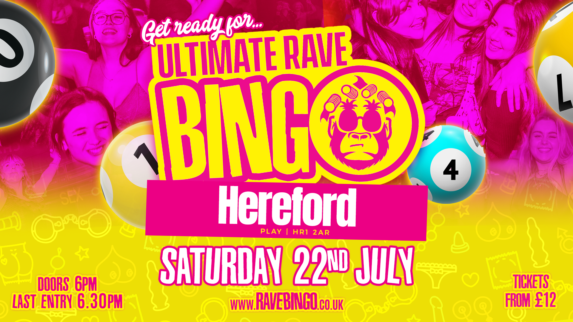 Ultimate Rave Bingo Hereford Saturday 22nd July (SOLD OUT) at Play ...
