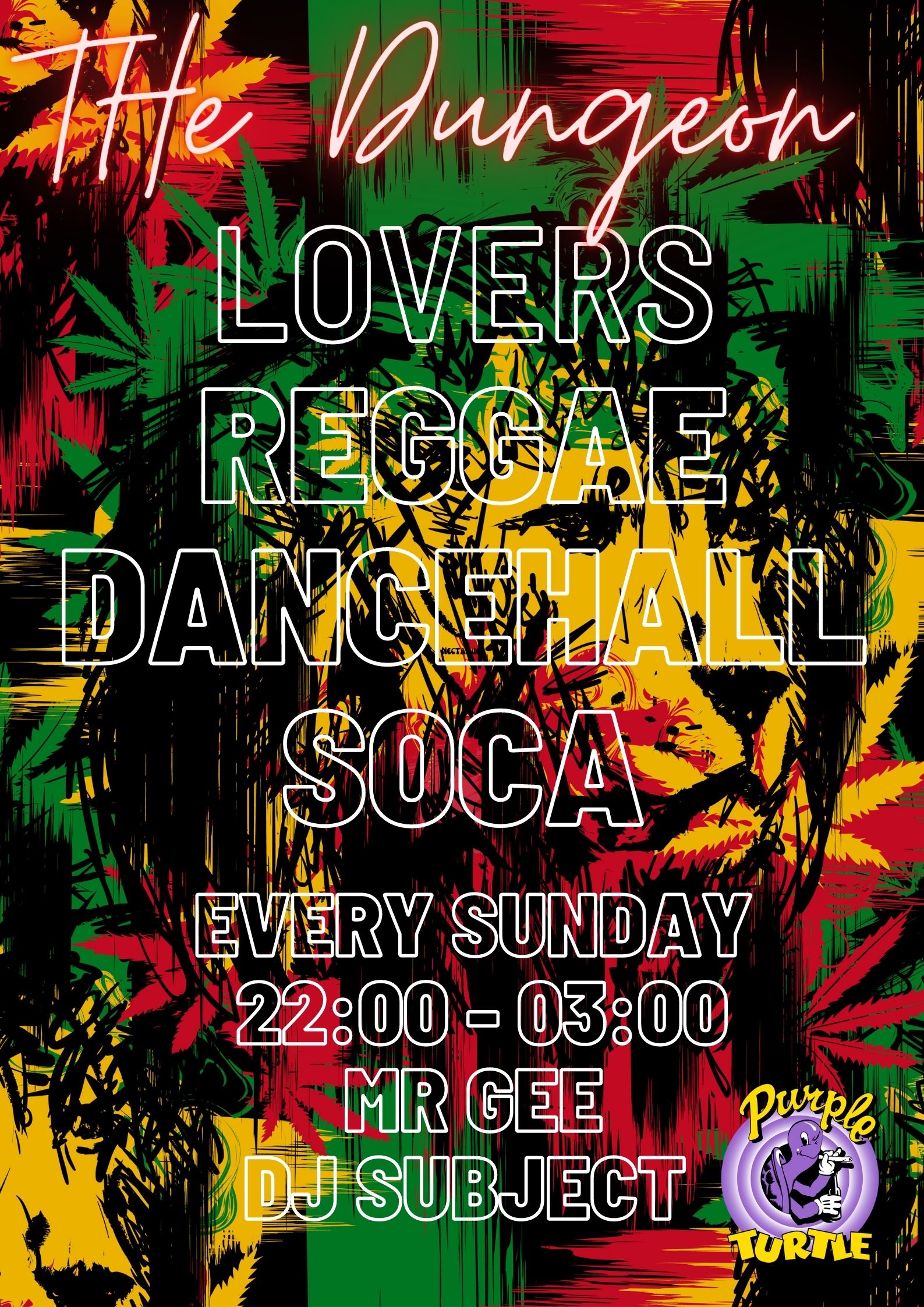 Reggae Sunday (Dungeon Bar) at The Purple Turtle, Reading on 18th Jun ...