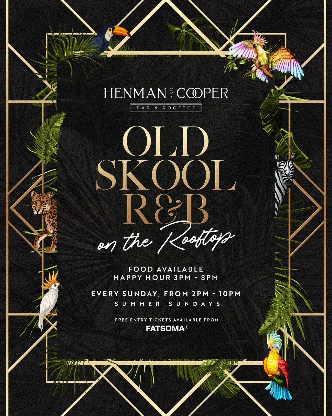 SUMMER SUNDAY’S ON THE ROOFTOP – OLD SKOOL R&B (FREE ENTRY)