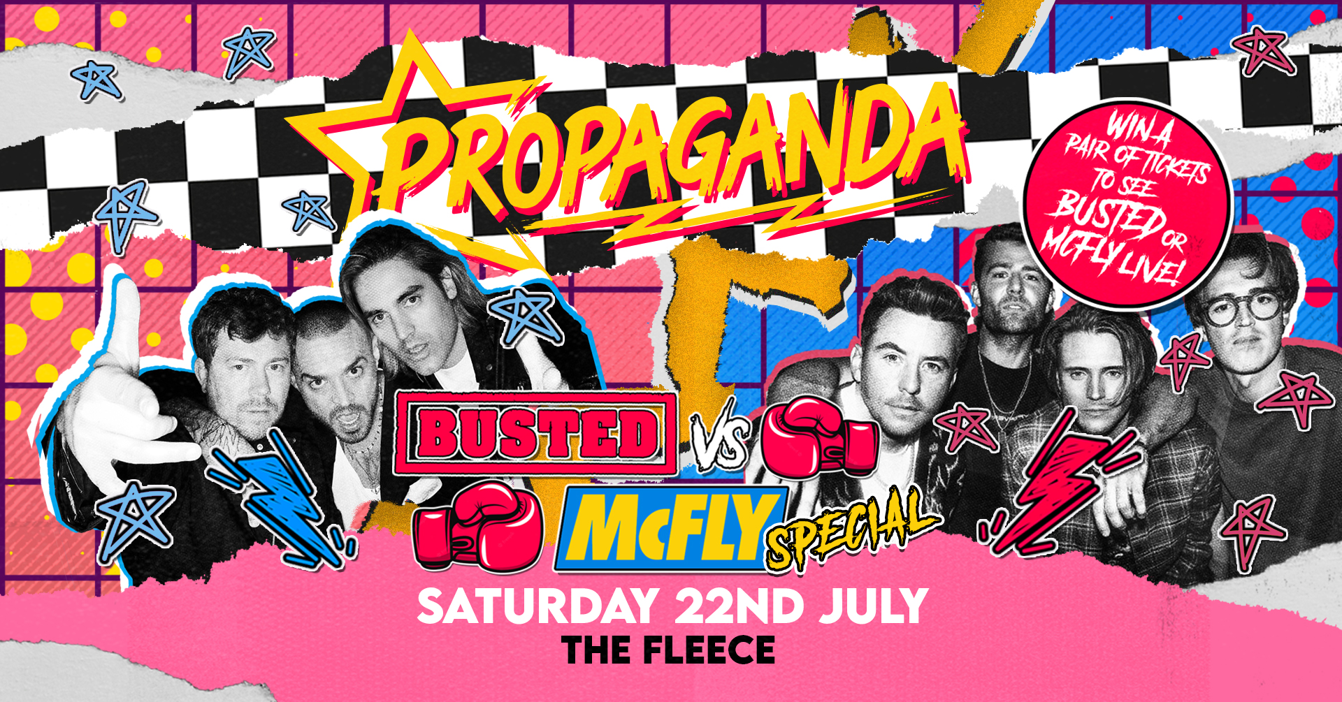 Propaganda Bristol – Busted vs McFly Special! Win a Pair of Gig Tickets!