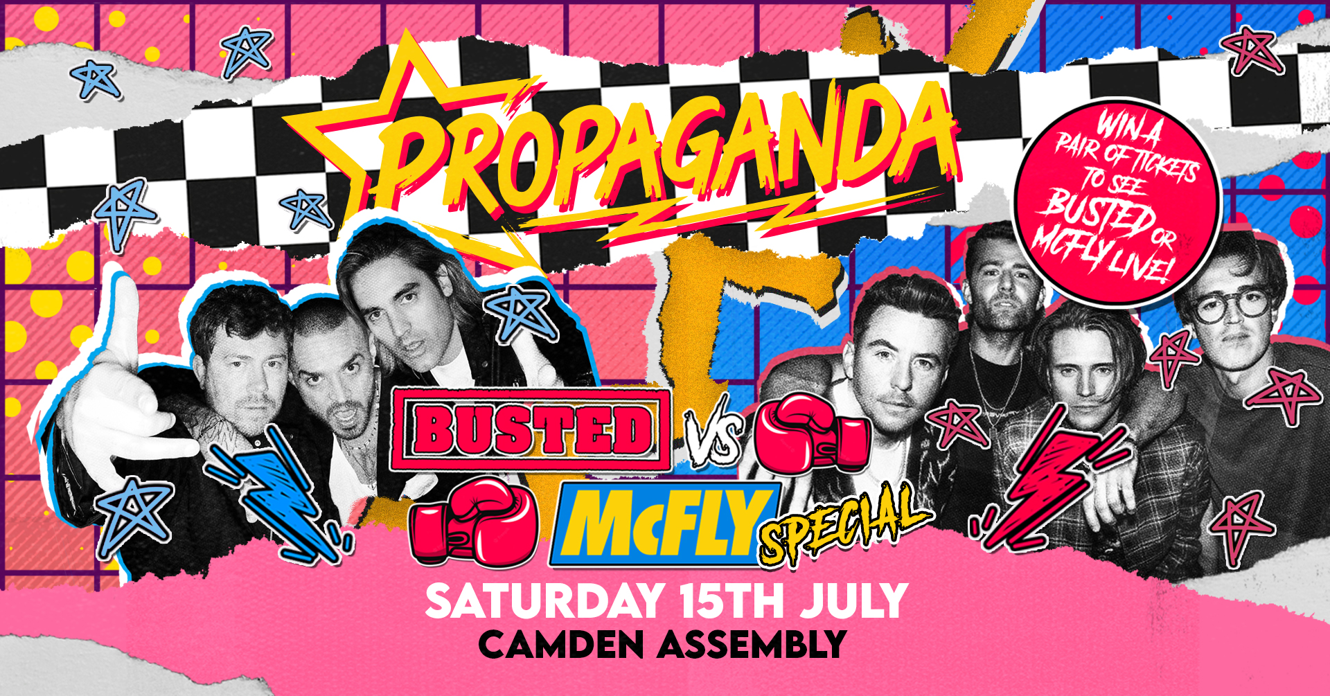 Propaganda London – Busted Vs McFly Special! Plus win gig tickets!