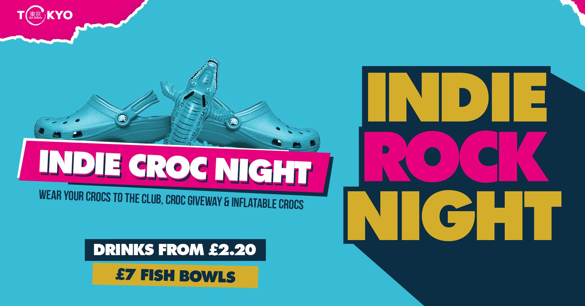 Indie Rock Night ∙ INDIE CROC NIGHT *ONLY 3 £2 TICKETS LEFT*