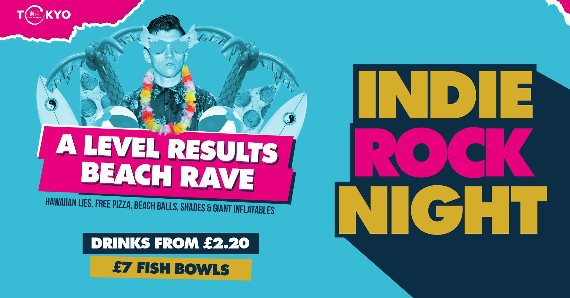 Indie Rock Night  ∙ A LEVEL RESULTS BEACH RAVE *ONLY 10 £2 TICKETS LEFT*