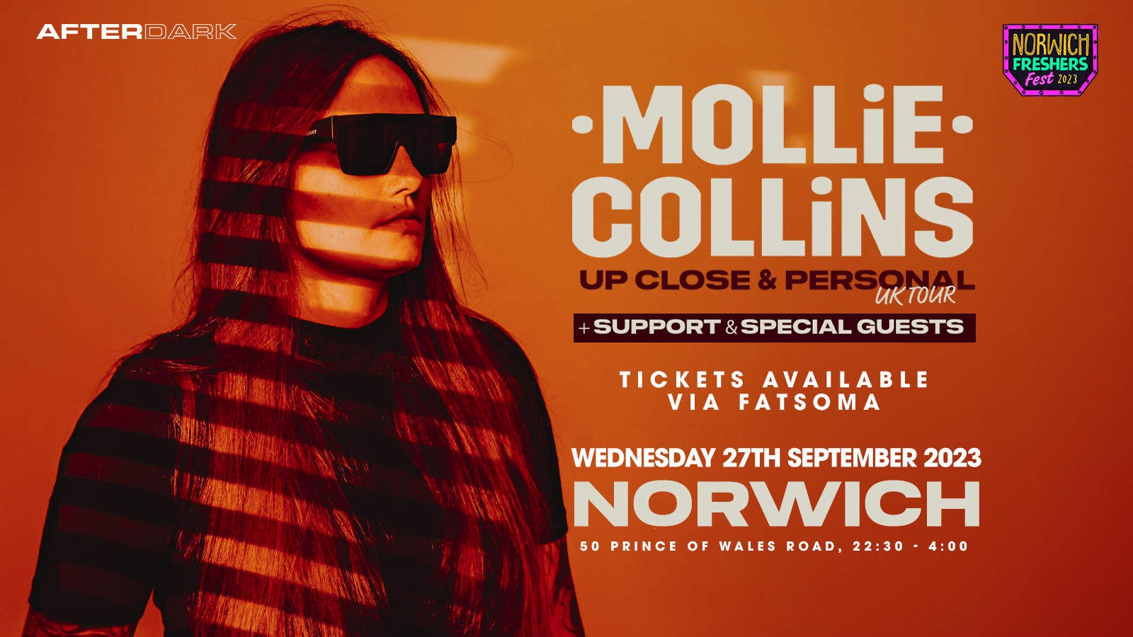 MOLLIE COLLINS Up Close & Personal UK Tour at Mantra, Norwich on 27th