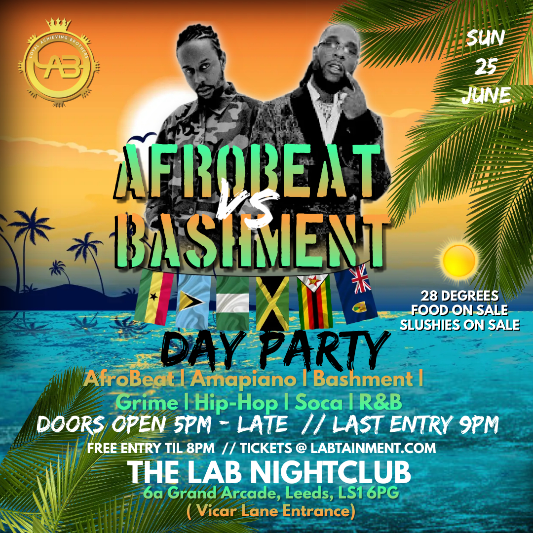 AFROBEATS VS BASHMENT SUMMER STARTER DAY PARTY