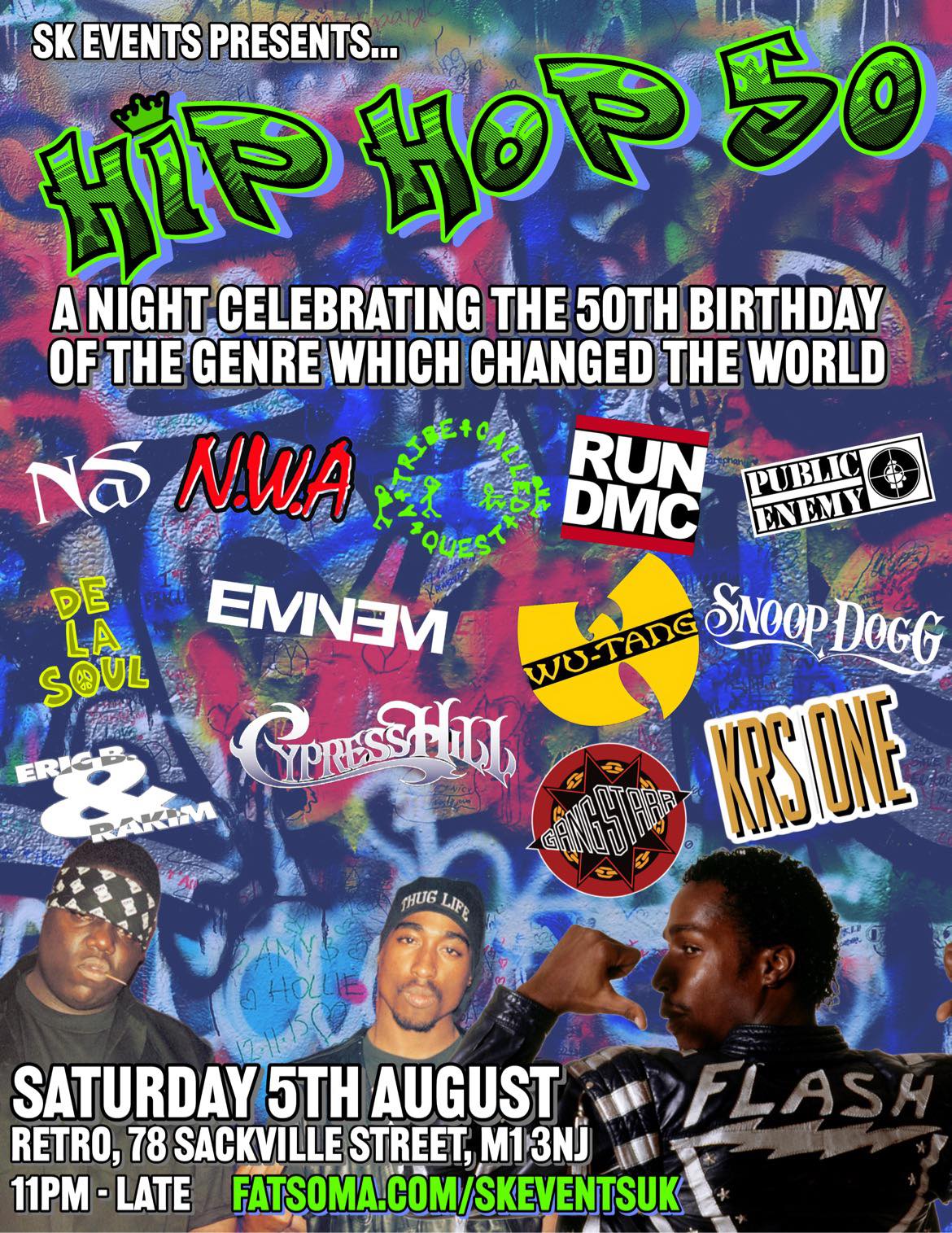 Hip Hop 50 Celebrating 50 Years Of Hip Hop Manchester at Retro