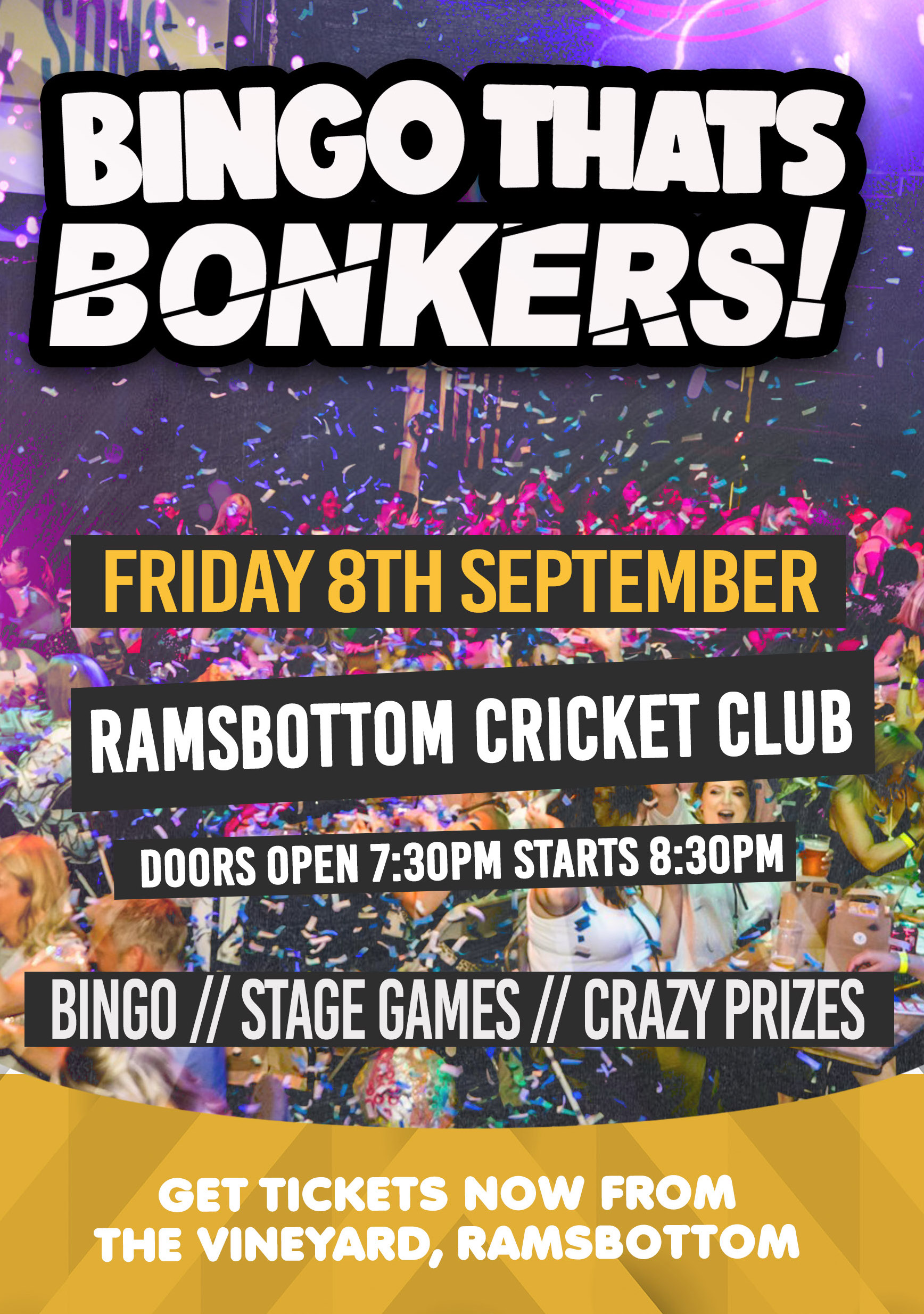 Bingo Thats Bonkers – Ramsbottom Cricket Club
