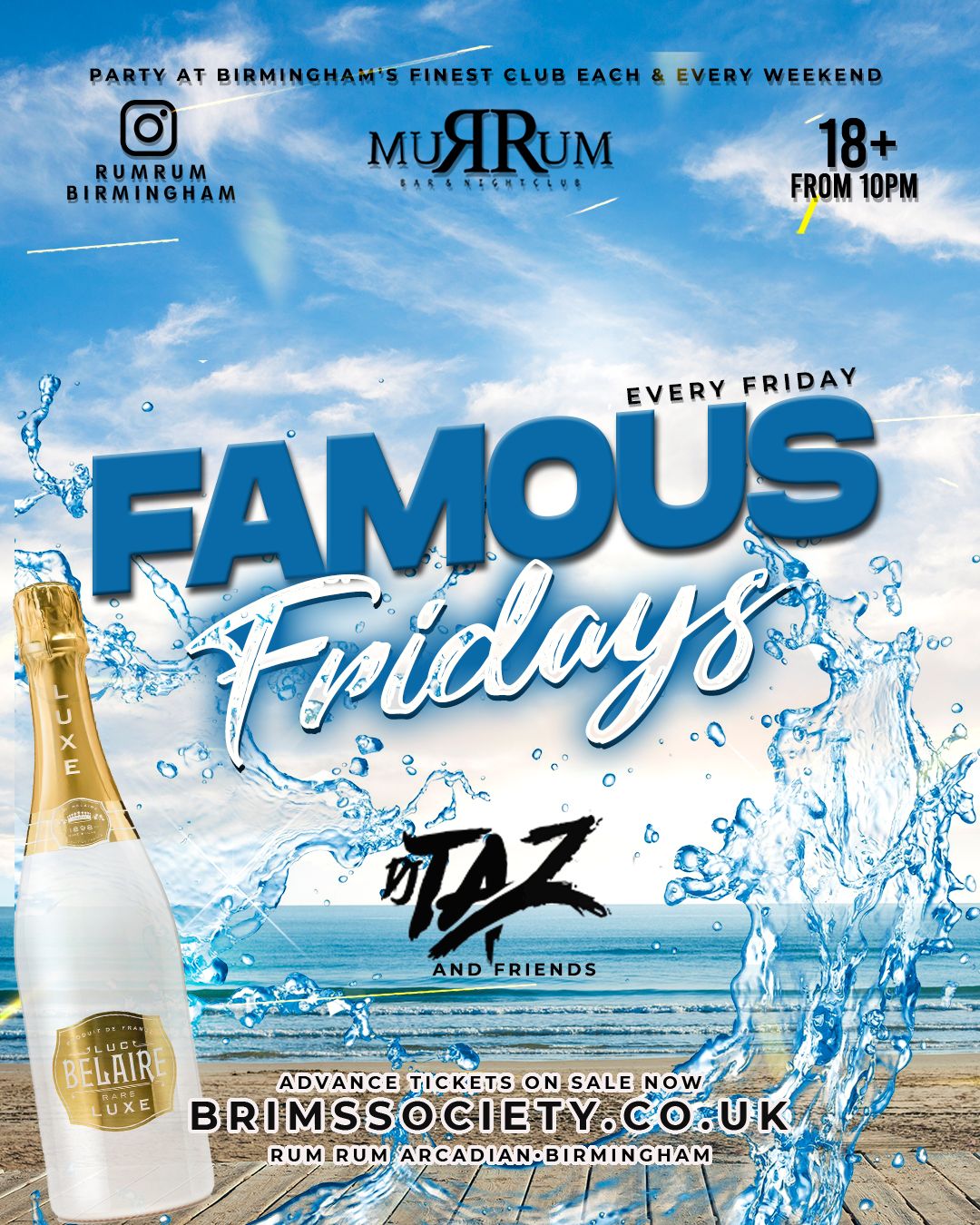 FAMOUS FRIDAYS AT RUMRUM