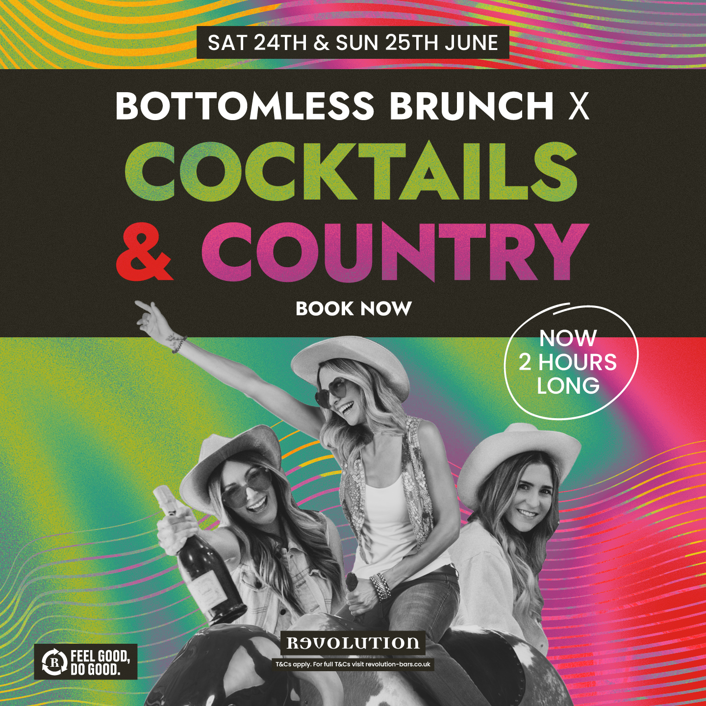 Cocktails and Country Bottomless Brunch at Revolution York, York on