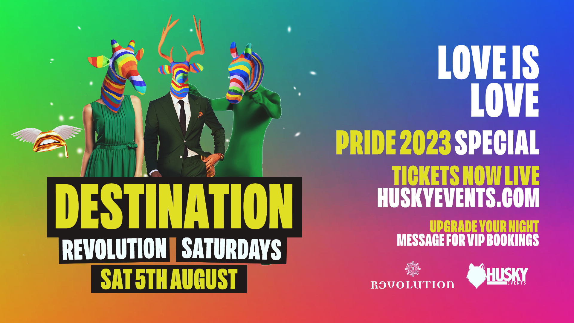 Destination Pride ➤ Revolution Brighton x Love Is Love Special ➤ 05.08.23