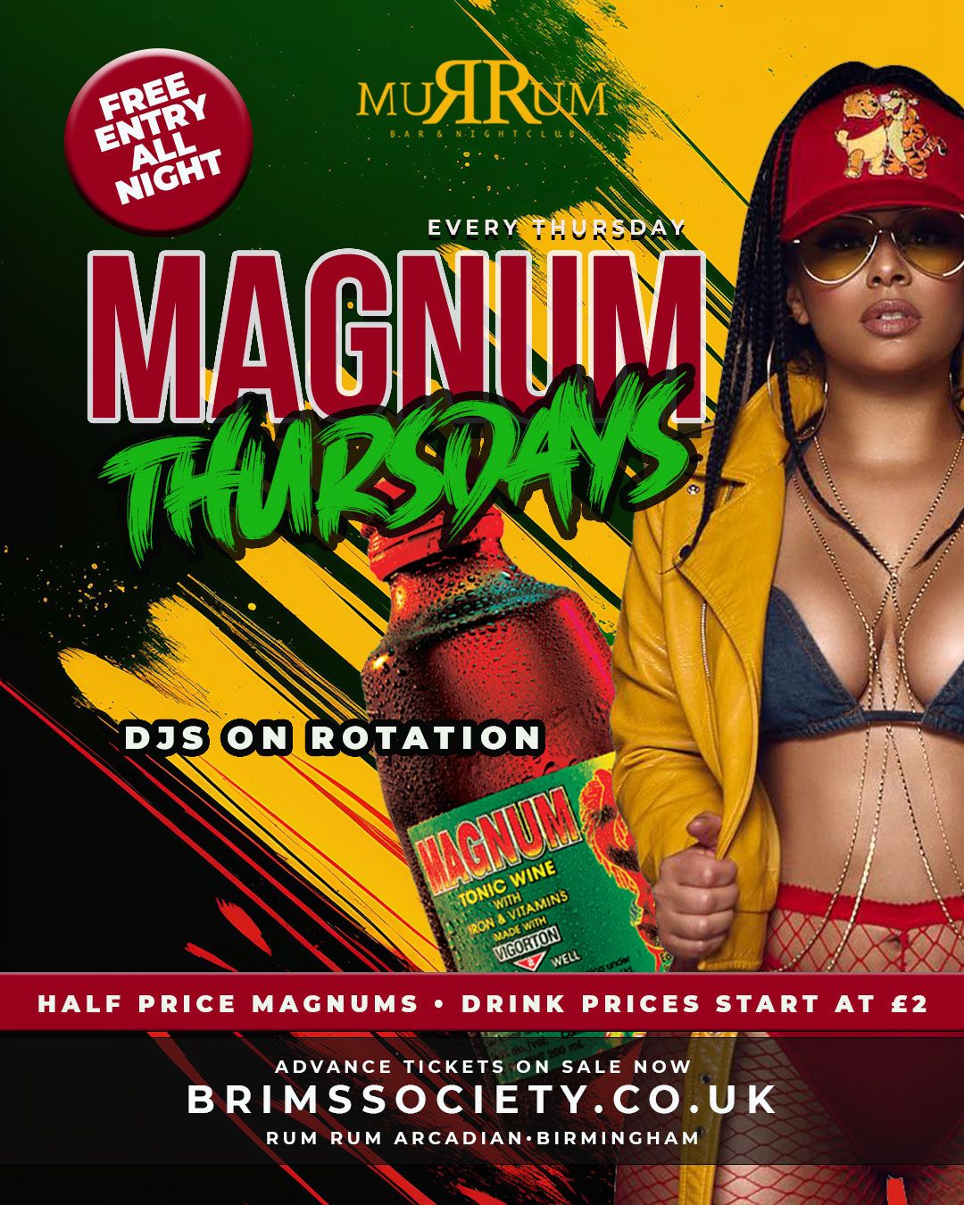 MAGNUM THURSDAY NEW STUDENT THURSDAY 🌸  IN ARCADIAN ** Drinks Offers ** £1 Entry + a FREE Drink