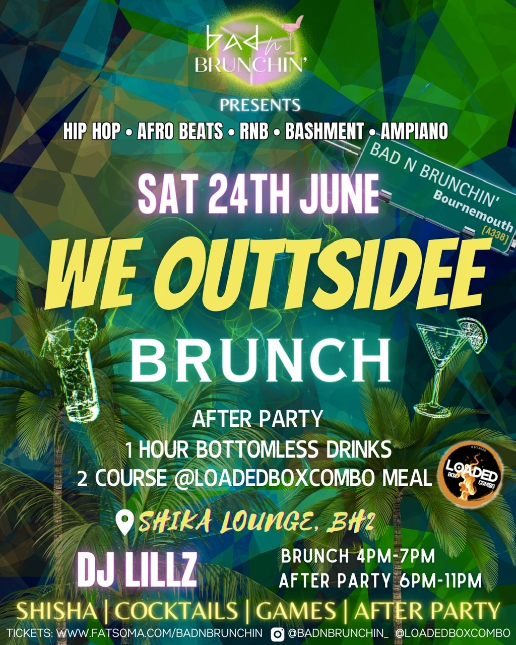 WE OUTTSIDEE - Bottomless Brunch🍹🍗🌴🌺🍾 at Shika Lounge, Bournemouth on ...