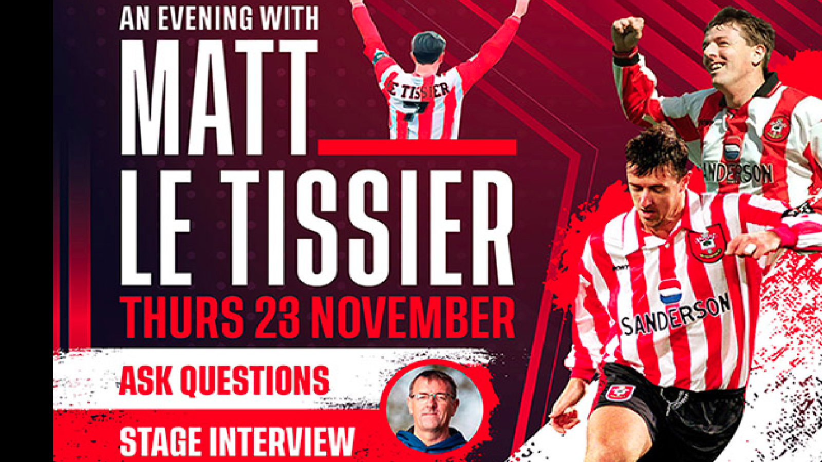 ⚽️ An Audience with Matt Le Tissier – CANCELLED!