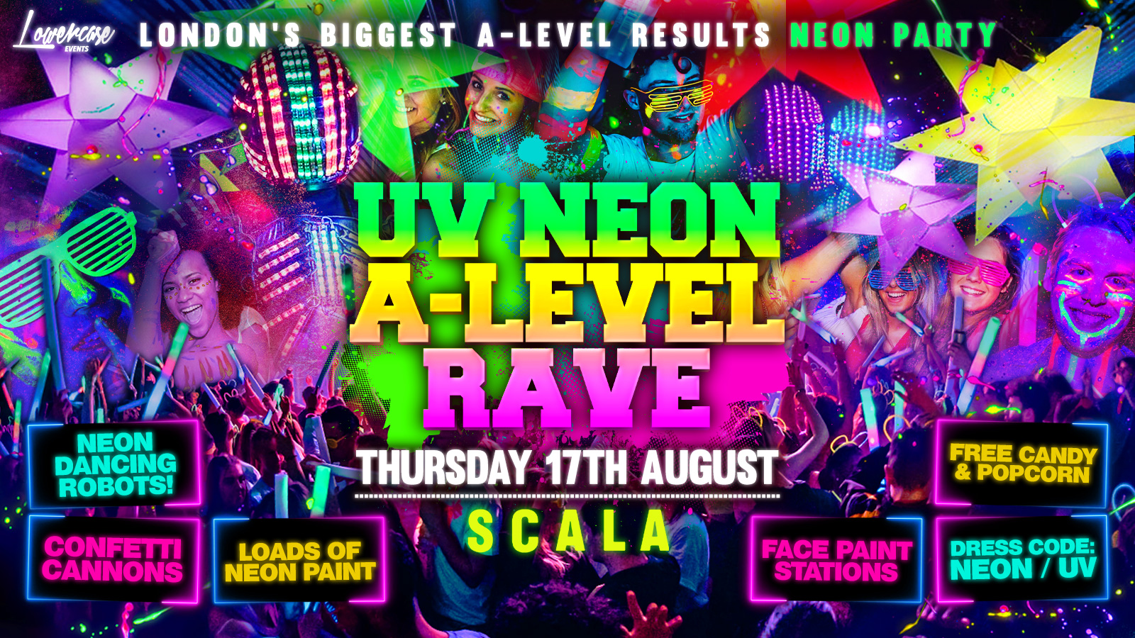 THE 2023 A-LEVEL RESULTS NIGHT UV NEON RAVE 🎉