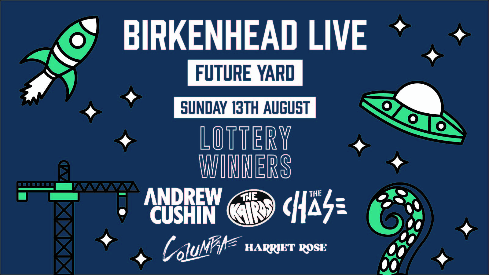 Birkenhead Live: Lottery Winners, Andrew Cushin & More