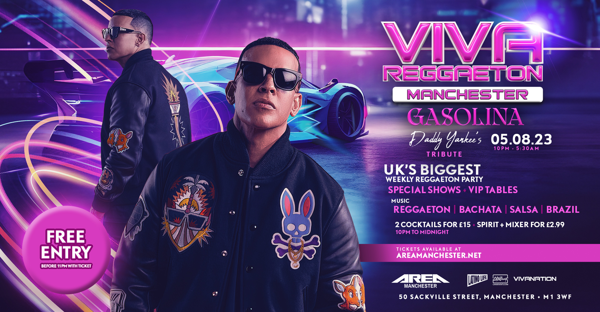 Daddy Yankee Tickets, 10th August