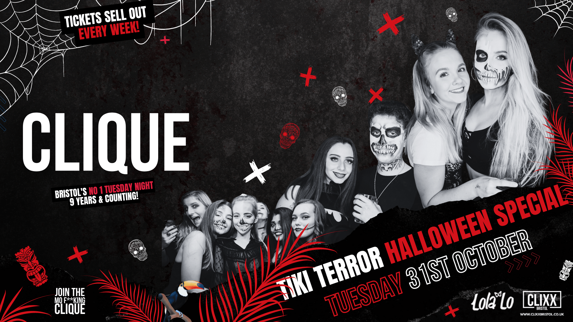 CLIQUE | Tiki Terror – Halloween Special 🎃 // JOIN THE MO F**KING CLIQUE 🔥