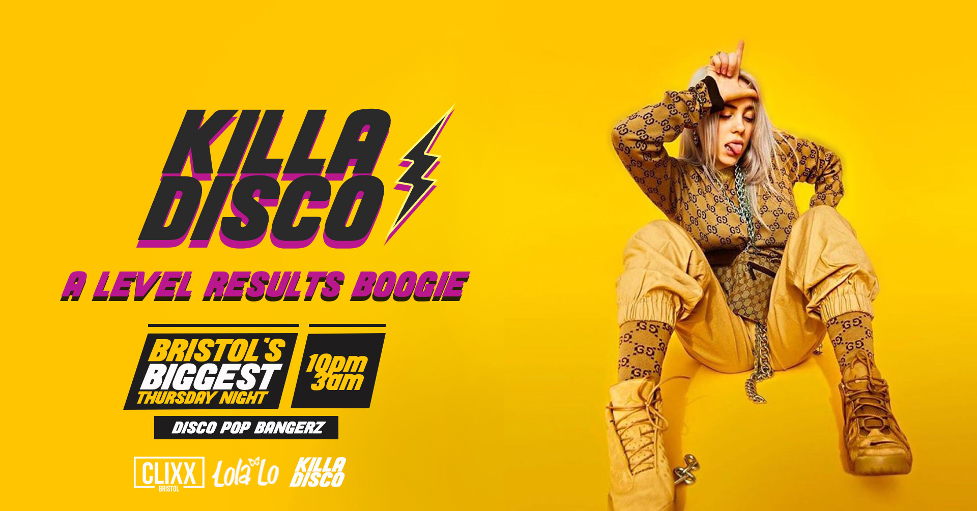 KILLA DISCO | A-Level Boogie – Killa Tunes + Killa Drinks / Free shot with every ticket