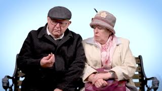 Fred and Doris: The Many Ages of a Not so Modern Couple on a Bench