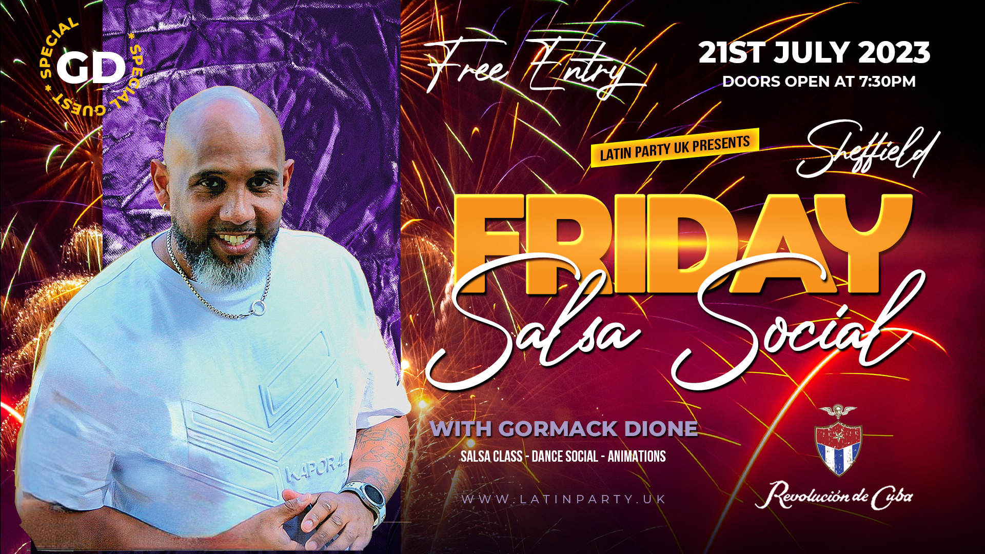 Sheffield Friday Salsa Social  – Free Entry: Friday 21st July | Revolucion de Cuba