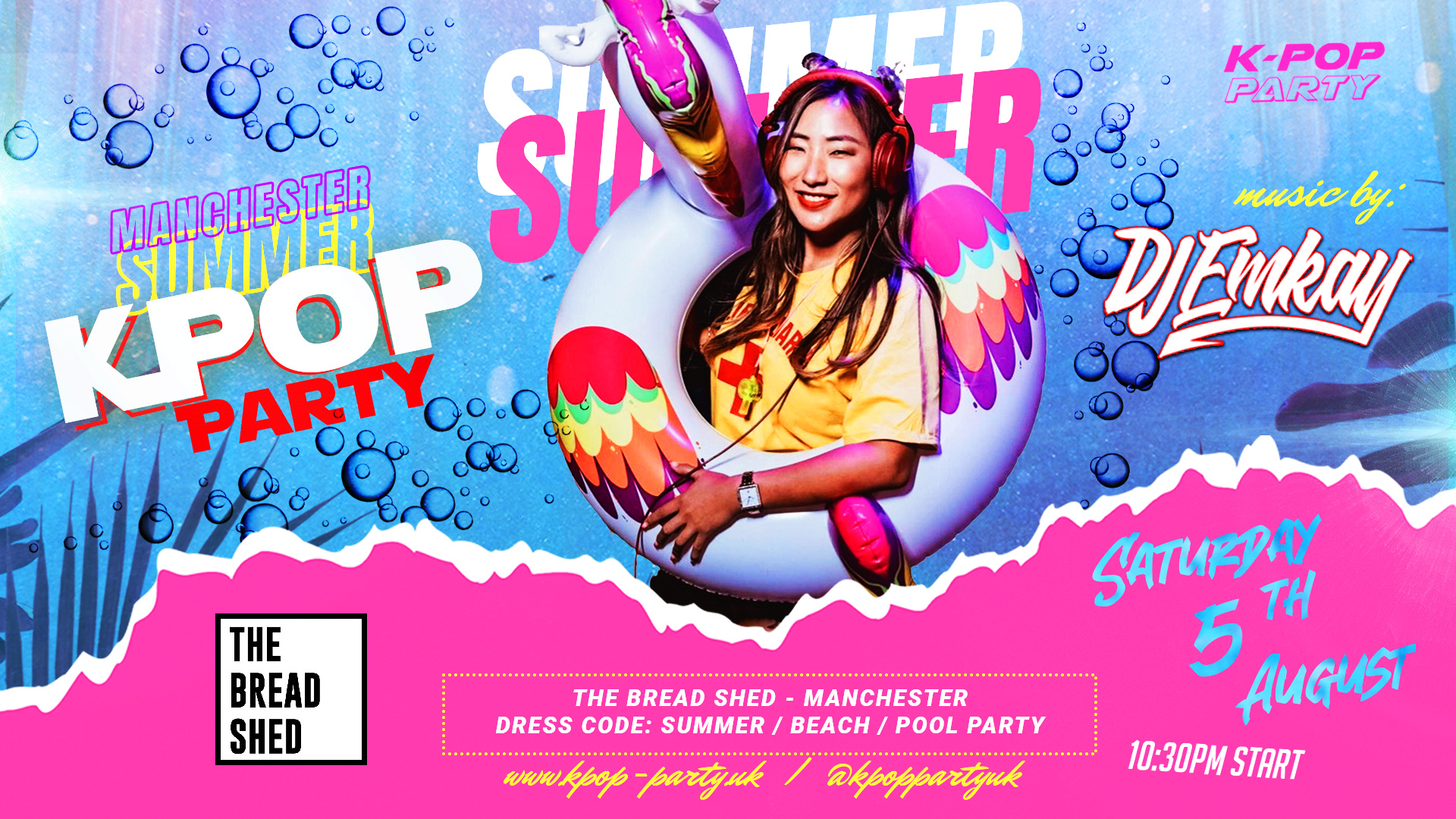 KPOP  Summer Party Manchester – with DJ EMKAY | Saturday 5th August