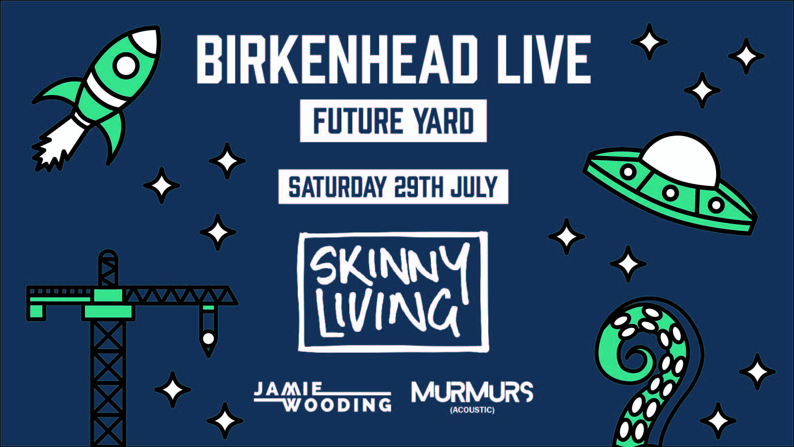 Birkenhead Live: Skinny Living + Support