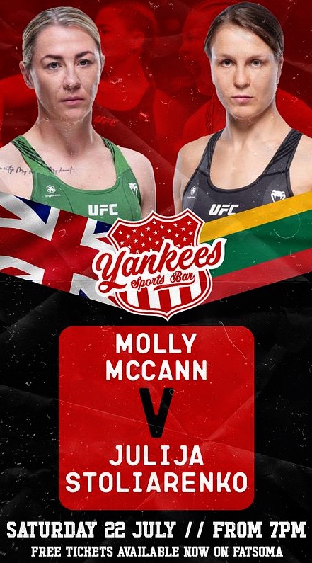 UFC London: Molly McCann to fight Julija Stoliarenko in July