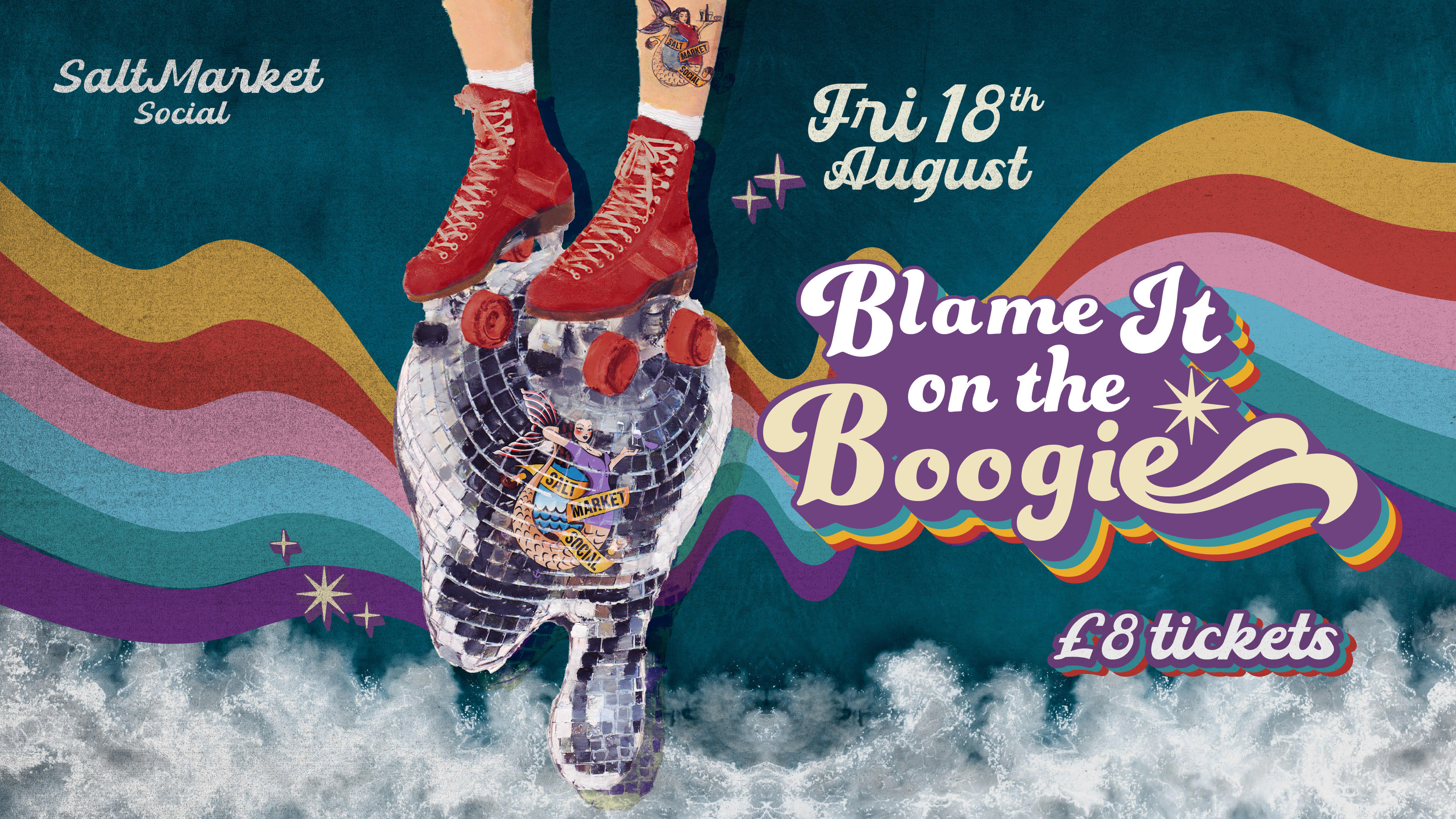 Blame It On The Boogie at Salt Market Social, North Shields on 18th Aug