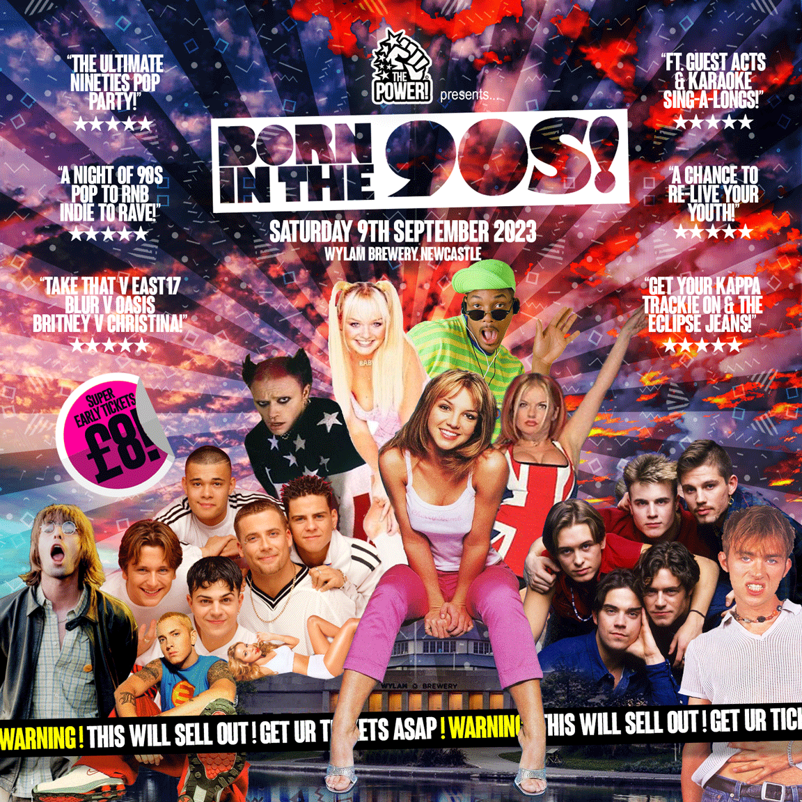 BORN IN THE 90S The Ultimate 90s Party Wylam Brewery Newcastle At