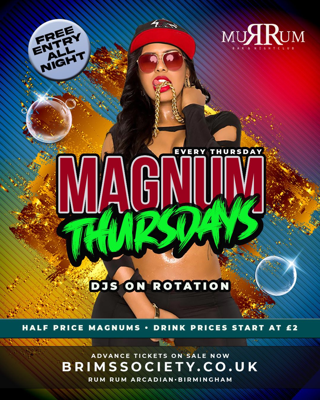 MAGNUM THURSDAY NEW STUDENT THURSDAY 🌸  IN ARCADIAN ** Drinks Offers ** £1 Entry + a FREE Drink
