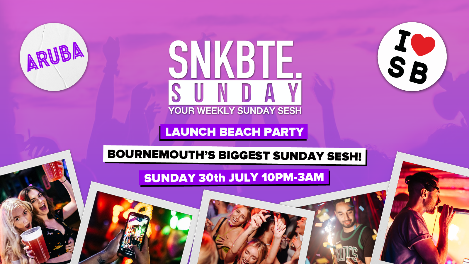 Snakebite Sundays @Aruba // Launch Beach Party