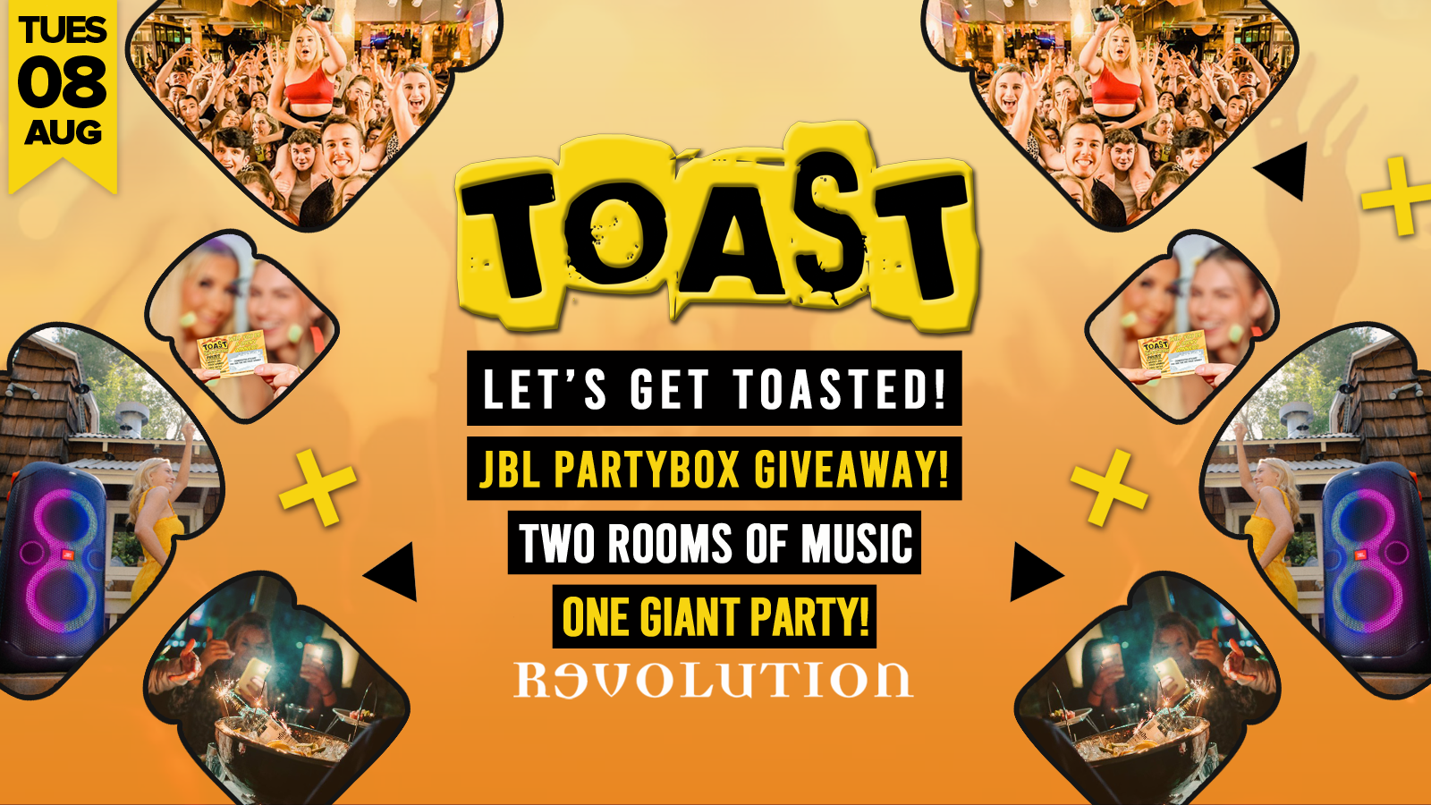 Toast • JBL Partybox Giveaway • Revolution