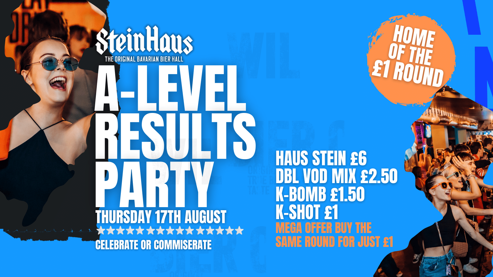 A-LEVELS RESULT PARTY