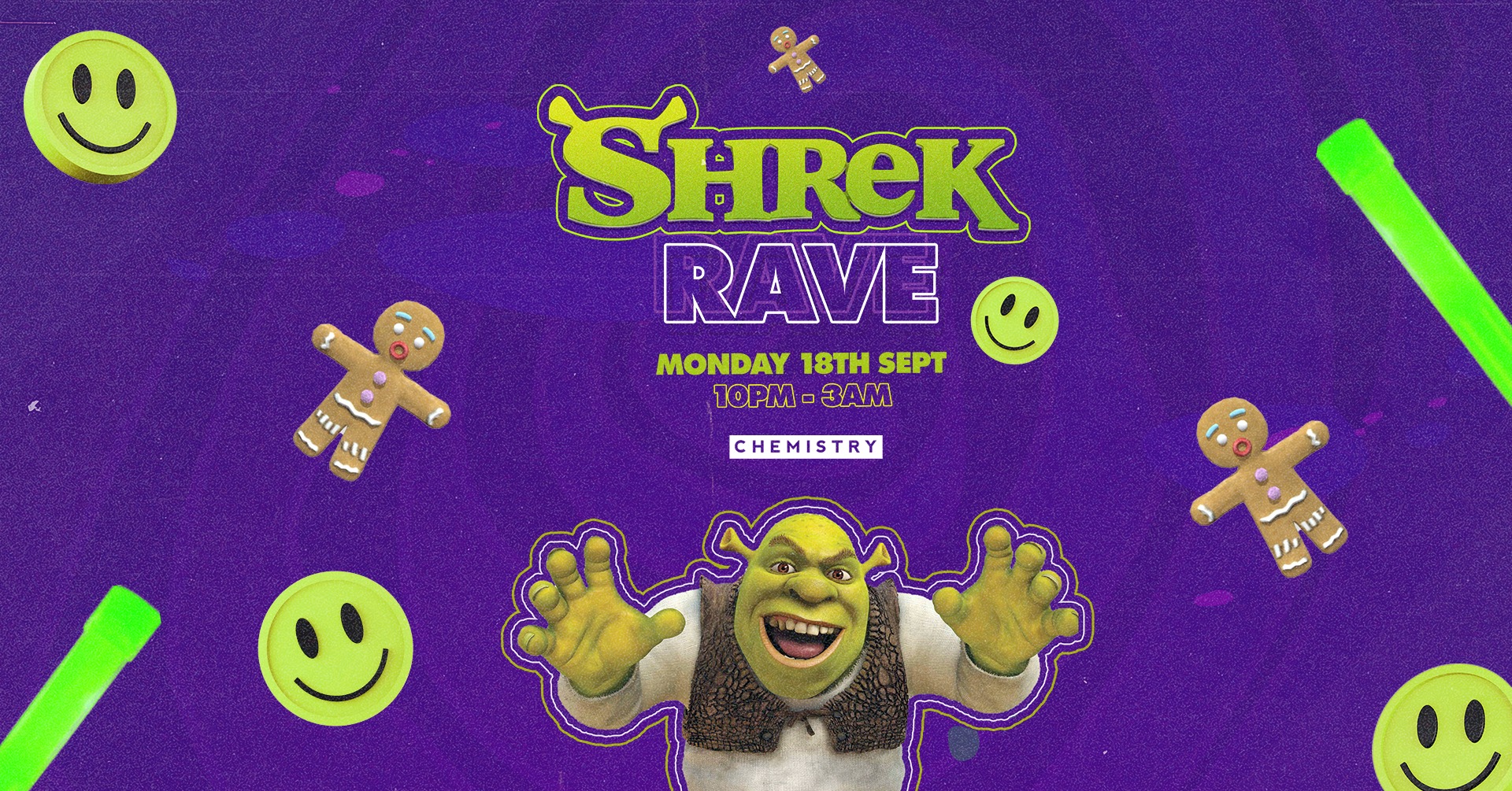 SHREK FRESHERS RAVE *LAST 50 TICKETS*