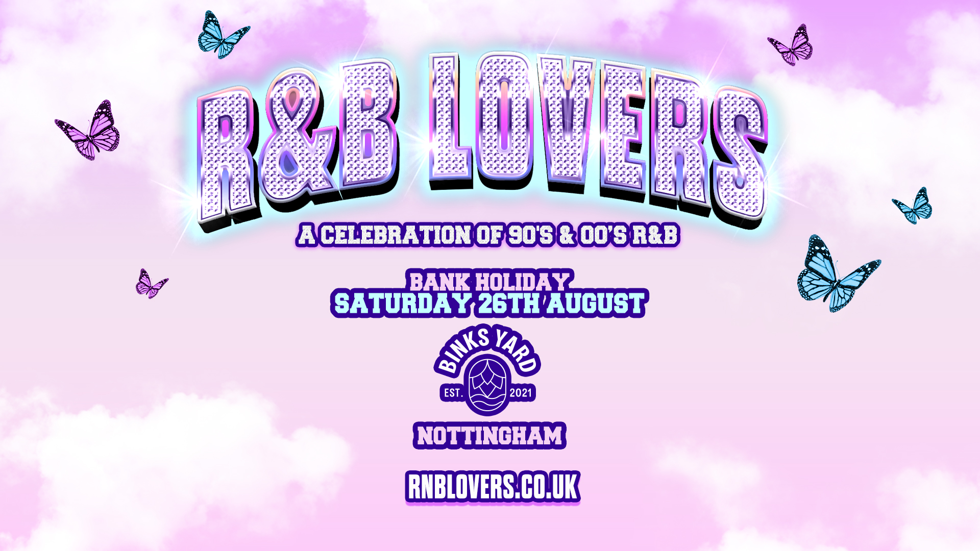 R&B Lovers – Saturday 26th August – Binks Yard [SOLD OUT!]