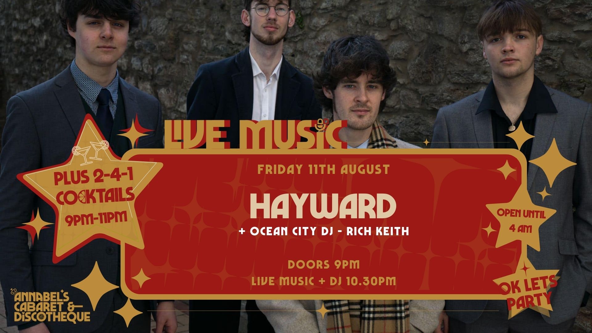 Live Music: HAYWARD // Annabel’s Cabaret & Discotheque