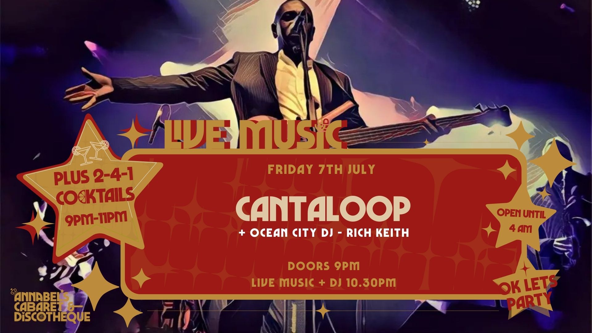 Live Music: CANTALOOP // Annabel’s Cabaret & Discotheque