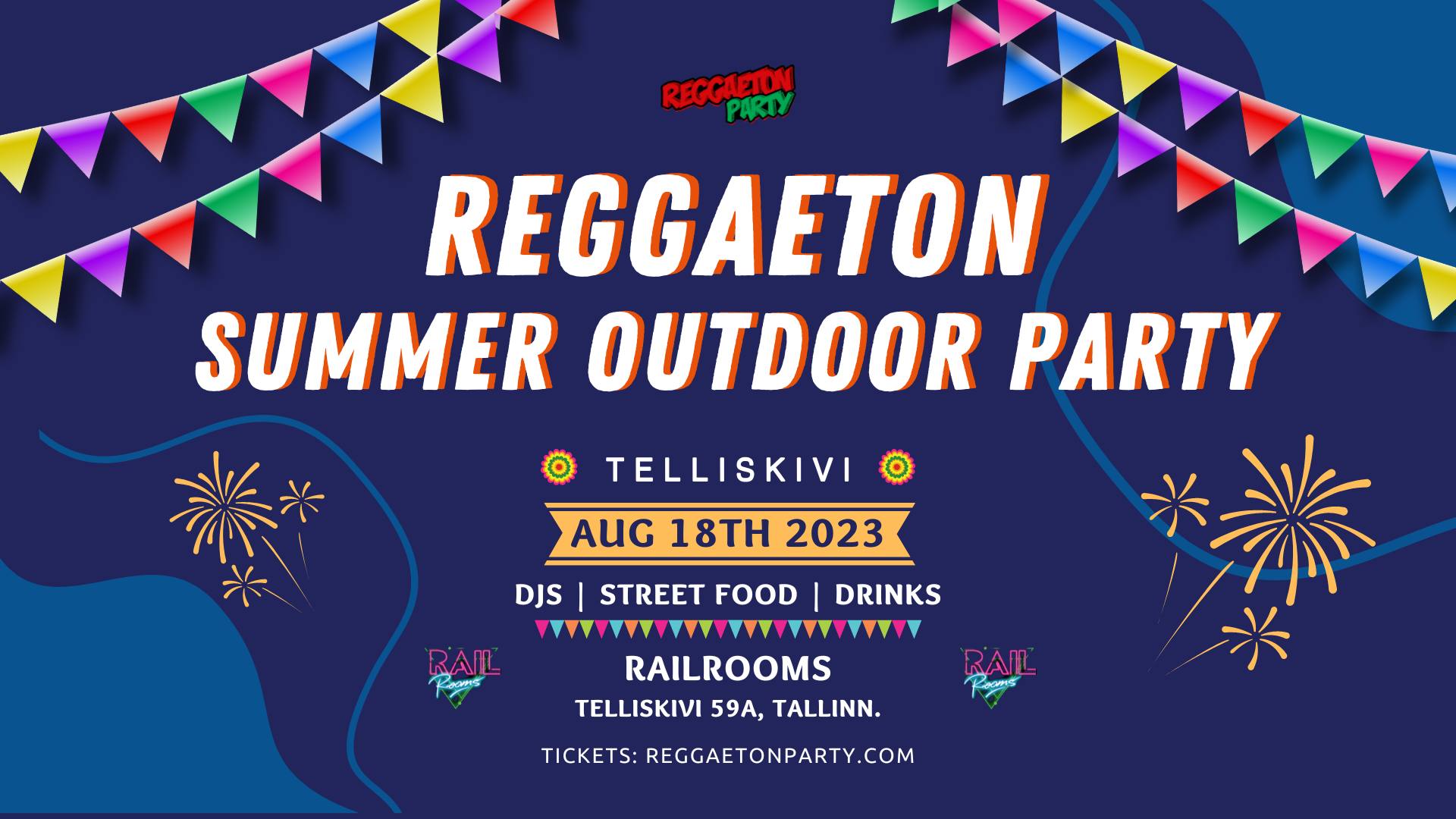 Reggaeton Party Summer Bash (Tallinn) Telliskivi Outdoor Venue!