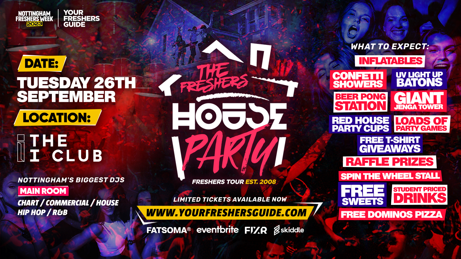 The Project X Freshers House Party | Nottingham Freshers 2023 – Tickets Selling Fast 🚨