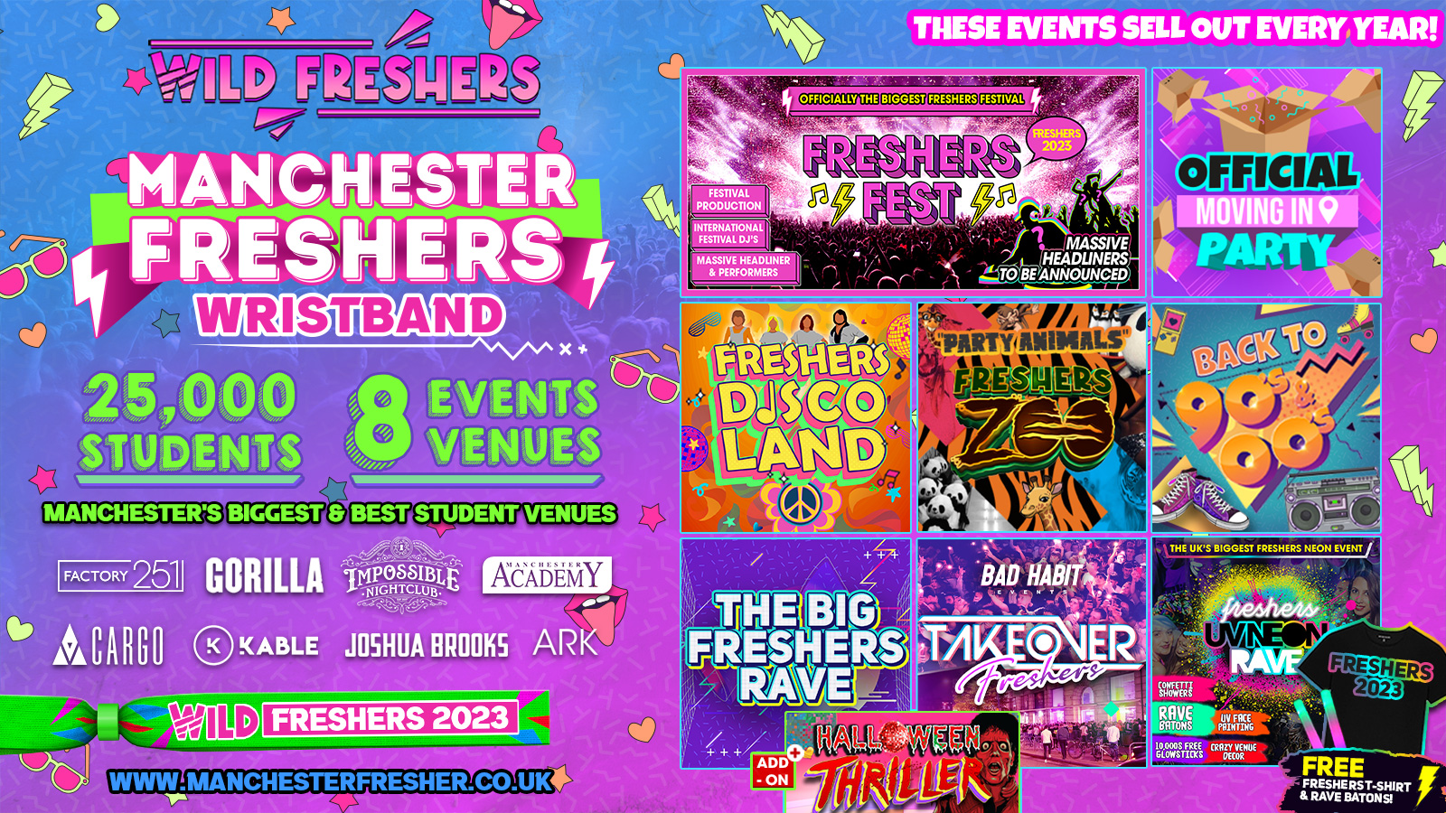 WILD MANCHESTER [MET WEEK] FRESHERS WRISTBAND⚡️FINAL 50 WRISTBANDS! 🚨