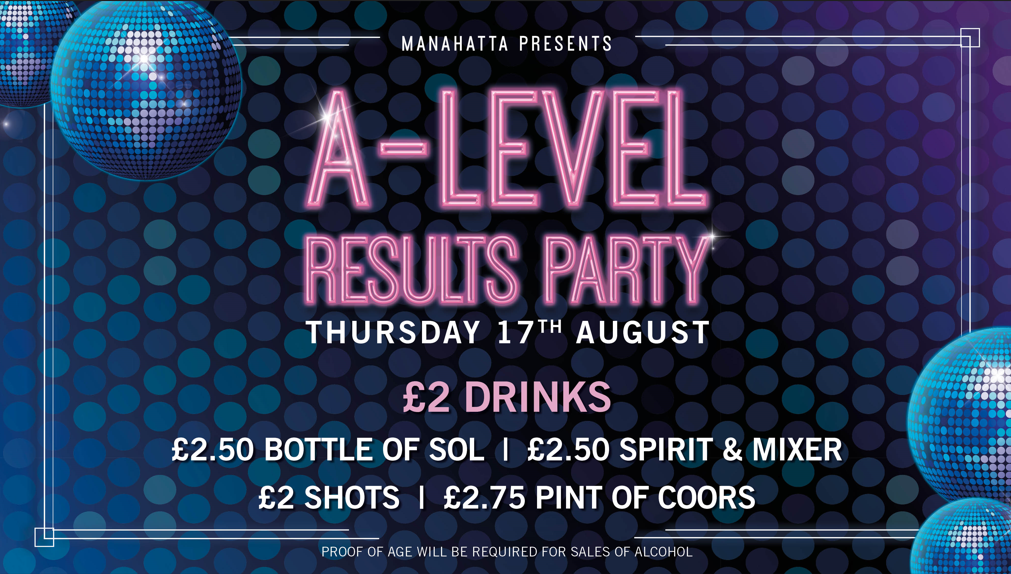 A Level Results Party At Manahatta Harrogate Harrogate On 17th Aug