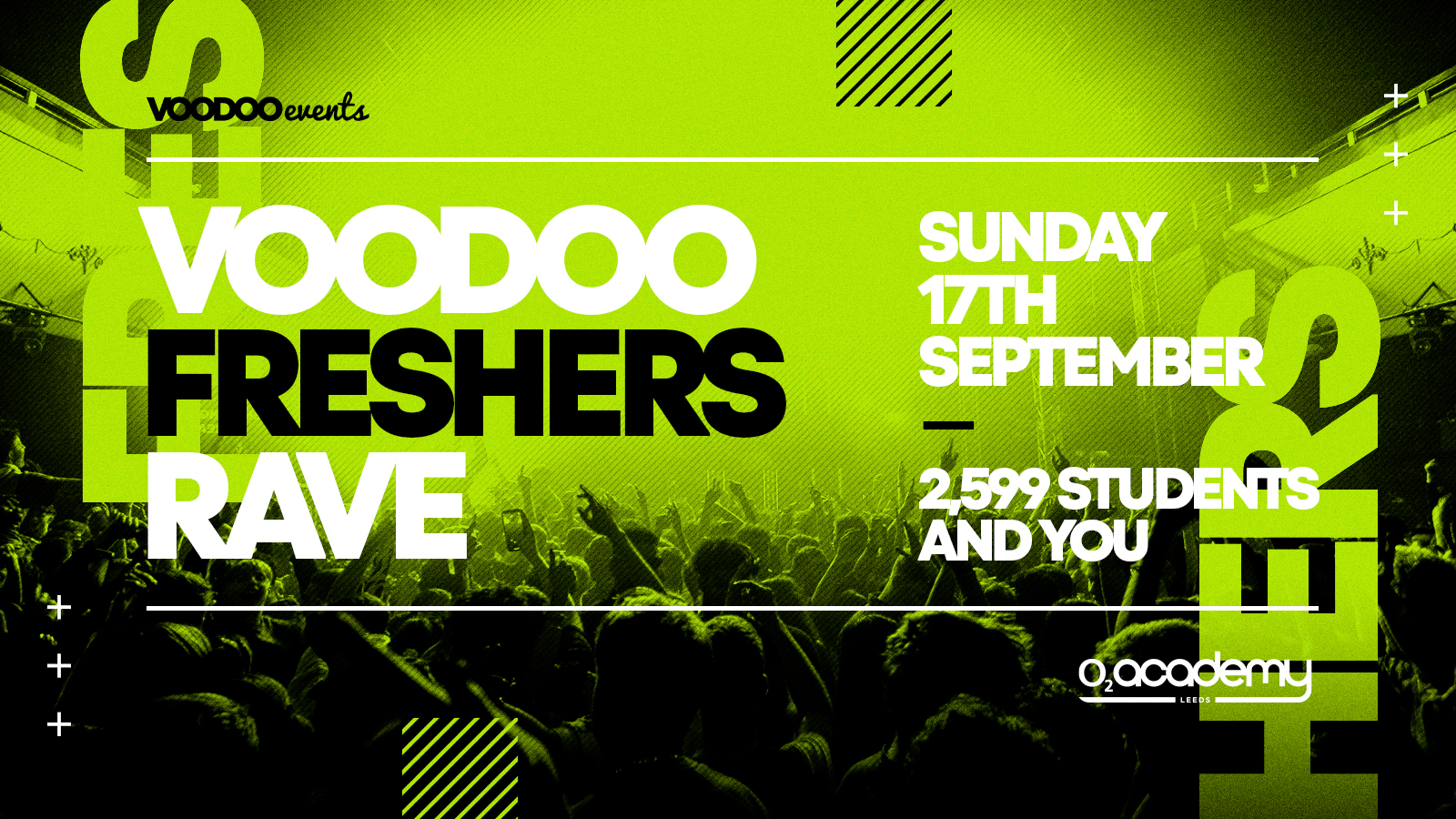 Voodoo Freshers Rave at the O2 Academy Leeds – 17th September