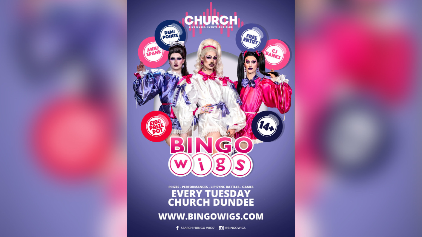 Bingo Wigs – Tina Justina and guest host Frans